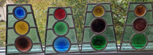Set alte bleiglasfenster - 4,