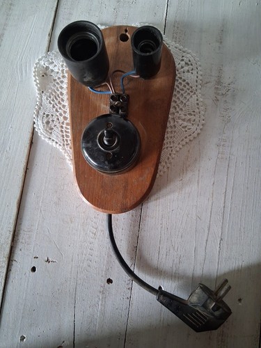 Wandlampe antik bakelit holz - antik,