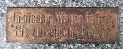 Antikes messingschild - „antikes,