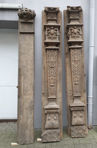 Drei pilaster säulen - drei, säulen,